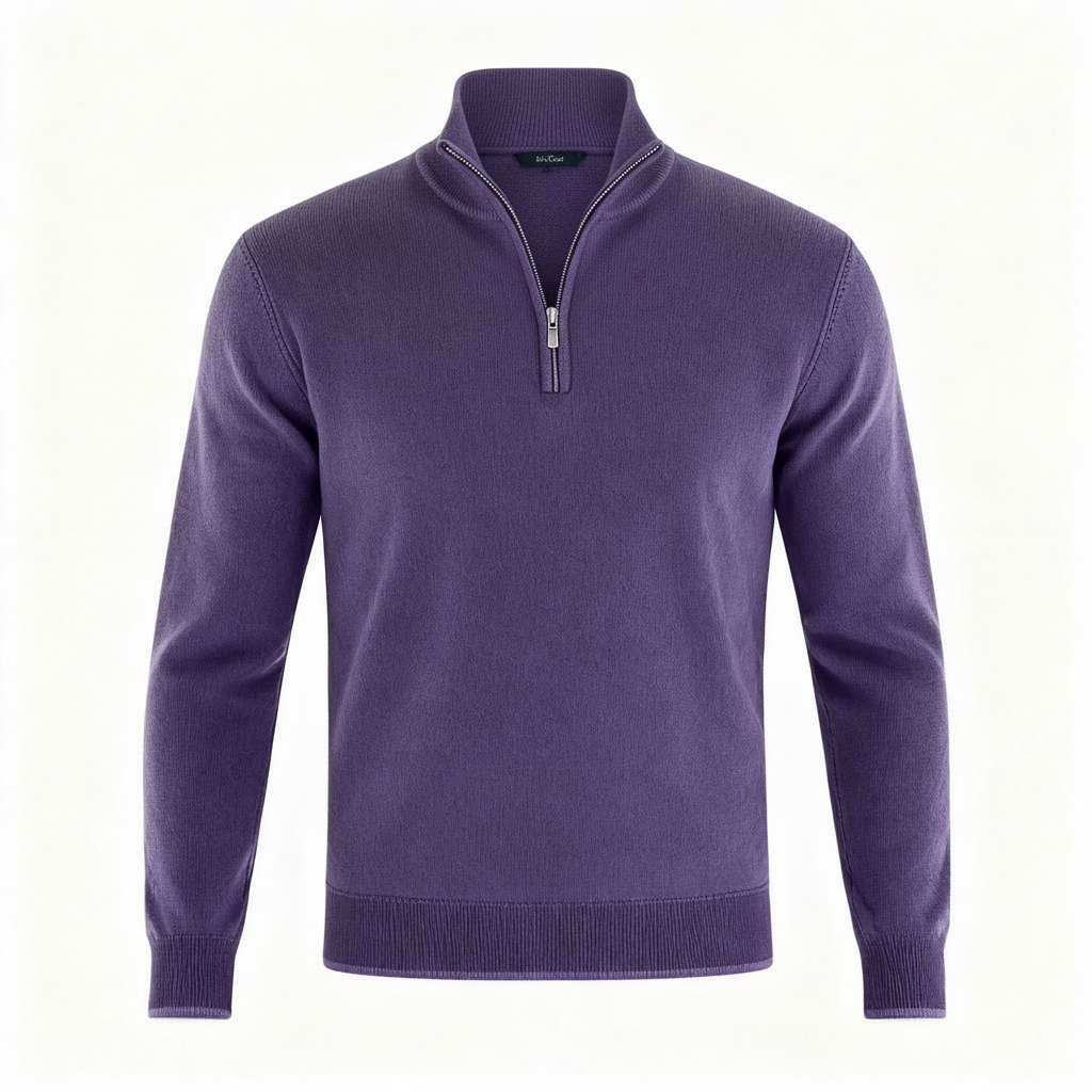 Image of Jason | Men's Quarter-Zip Mock Neck Sweater