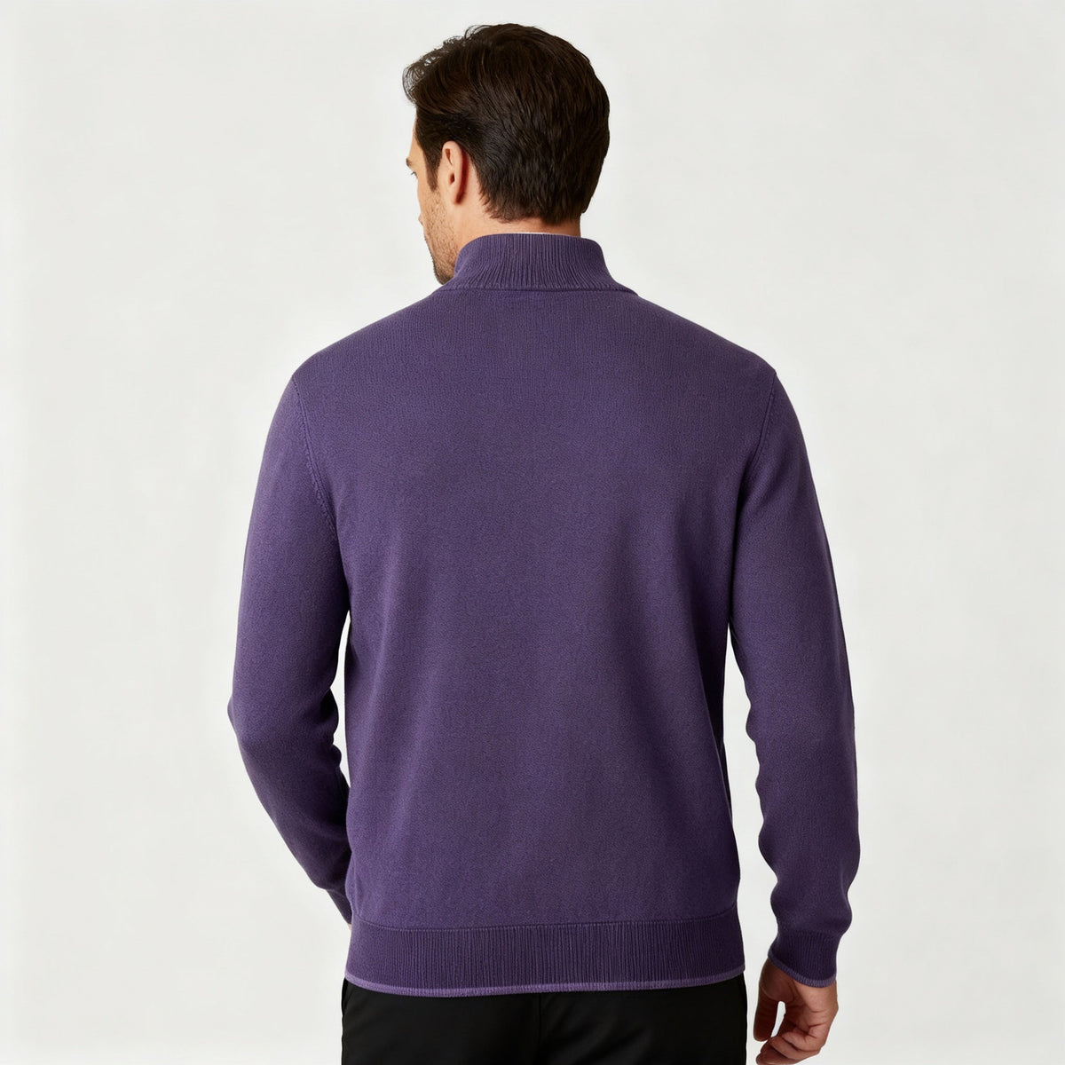Image of Jason | Men's Quarter-Zip Mock Neck Sweater