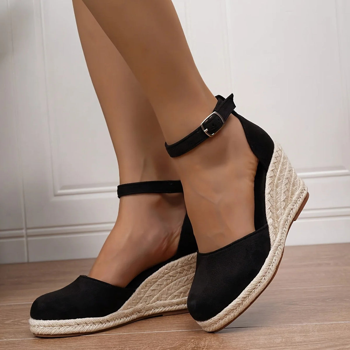 Jemma | Women's Wedge Heel Ankle Strap Platform Shoes - Image 1