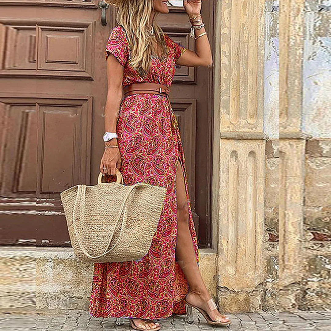 Image of Jo | Women's Floral Slit Maxi Dress