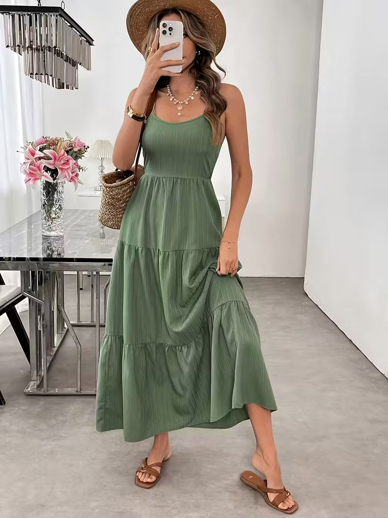 Image of Judith | Women's Sleeveless A-Line Maxi Dress