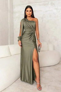 Karen | Women's One Shoulder Maxi Dress