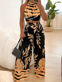 Karina | Women's Halter Top Two-Piece Set