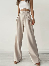 Katherine | Women's High-Waisted Wide Leg Dress Pants