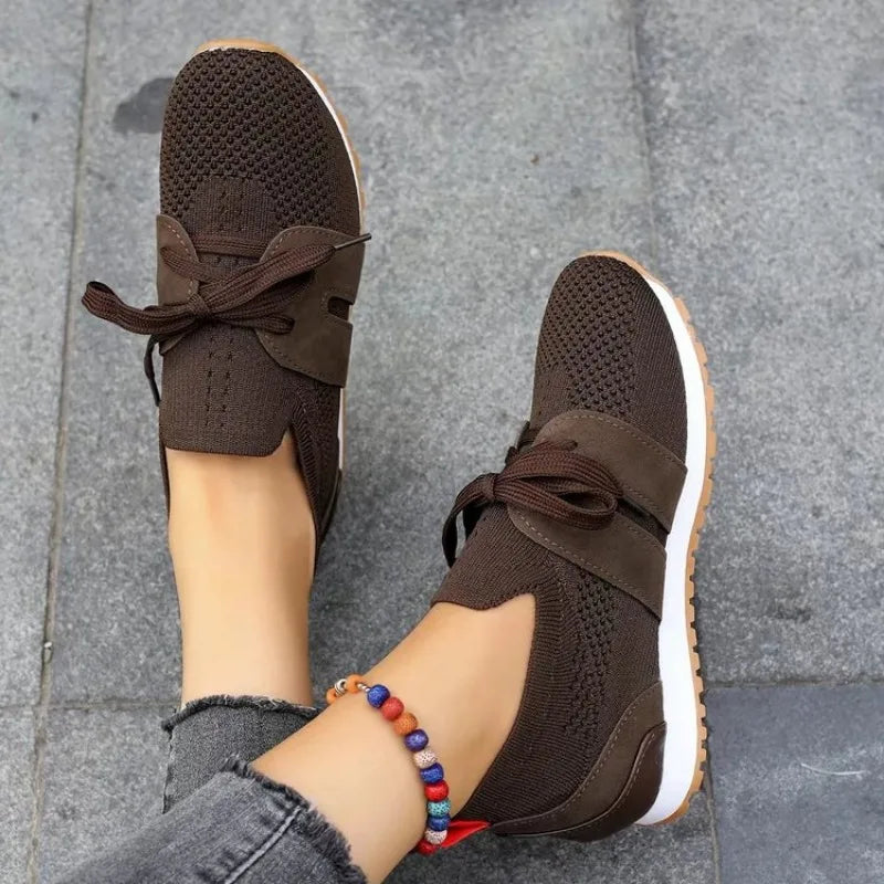 Image of Krista | Women's Tie Slip-On Running Shoes