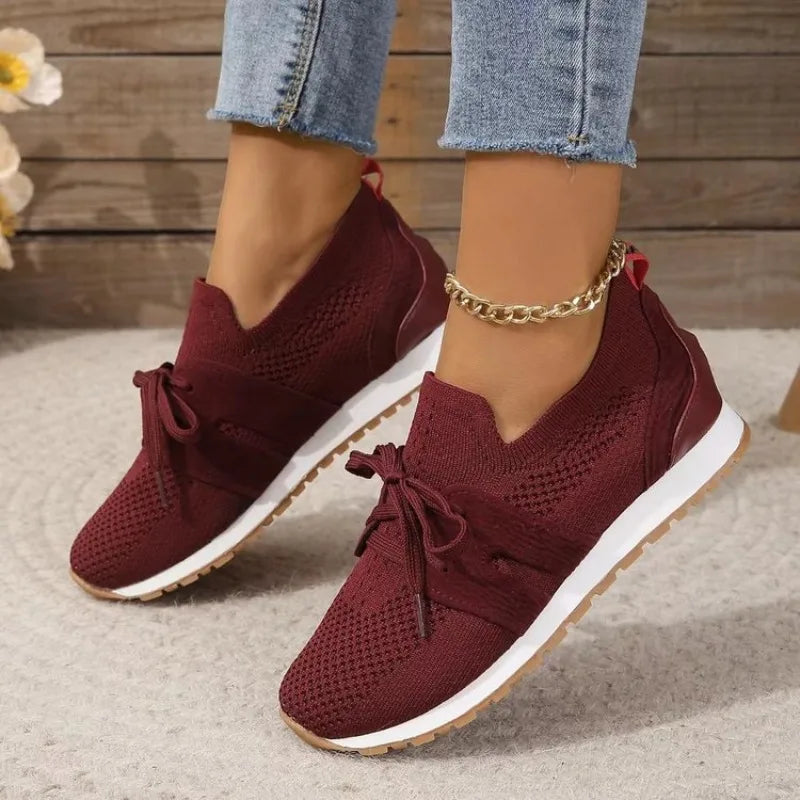 Image of Krista | Women's Tie Slip-On Running Shoes