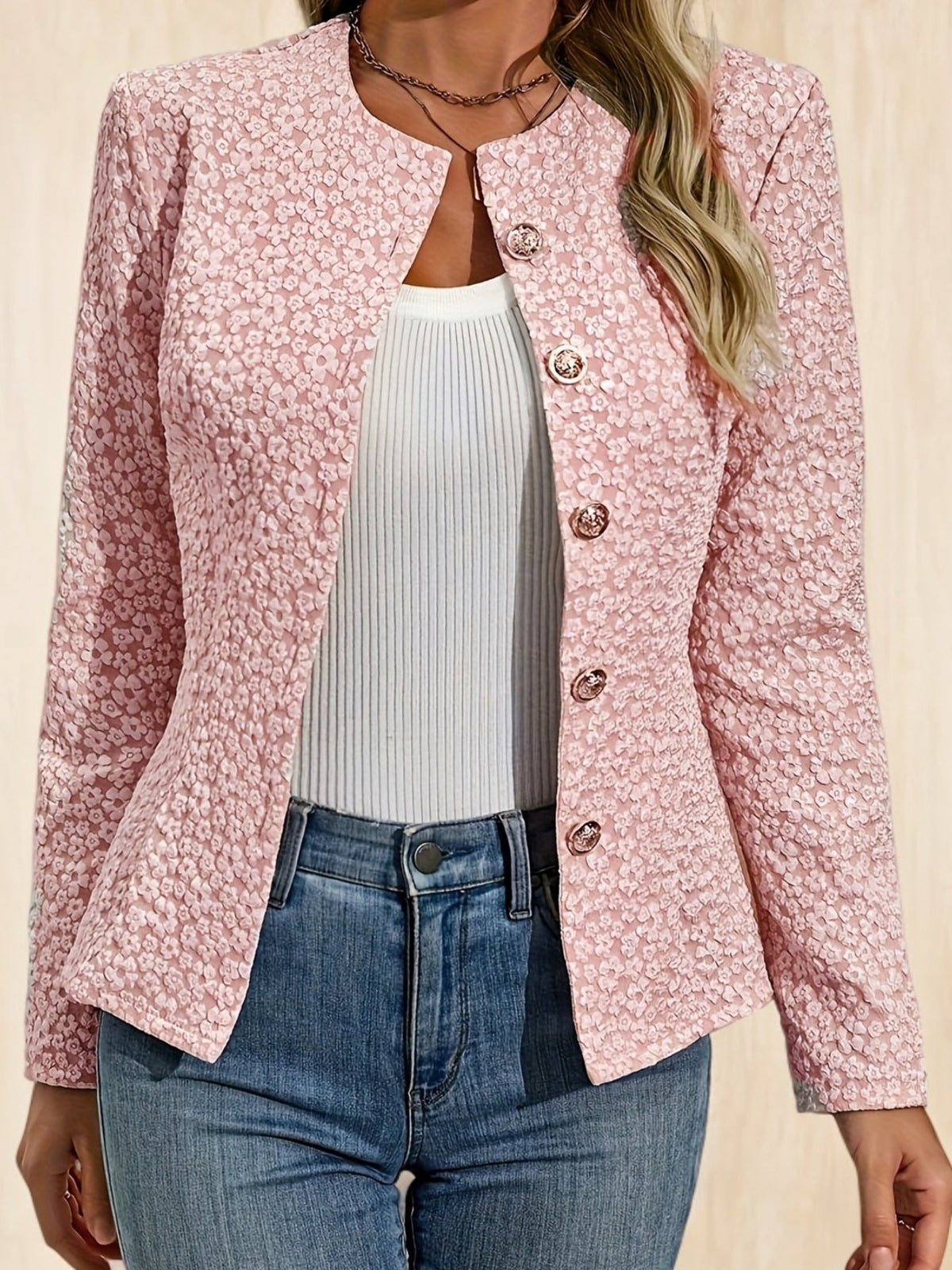 Image of Kristin | Women's Fitted Button-Down Jacket