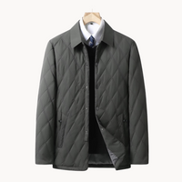 Larry | Men's Diamond Quilted Coat