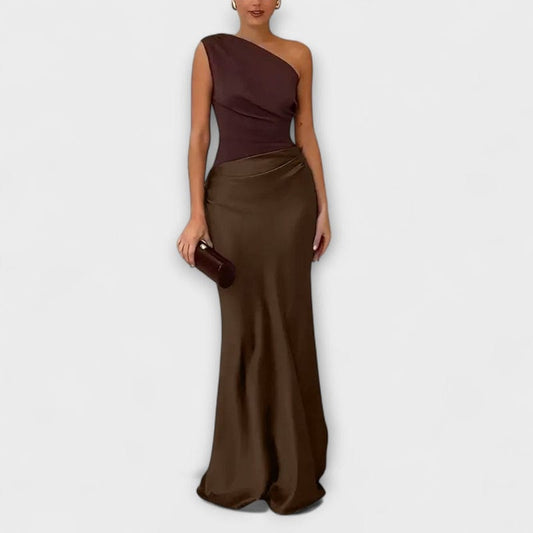 Image of Laura | Women's One Shoulder Maxi Dress