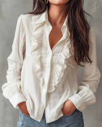Lauren | Women's Ruffle Long Sleeve Blouse