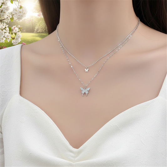 Layered Silver Necklace