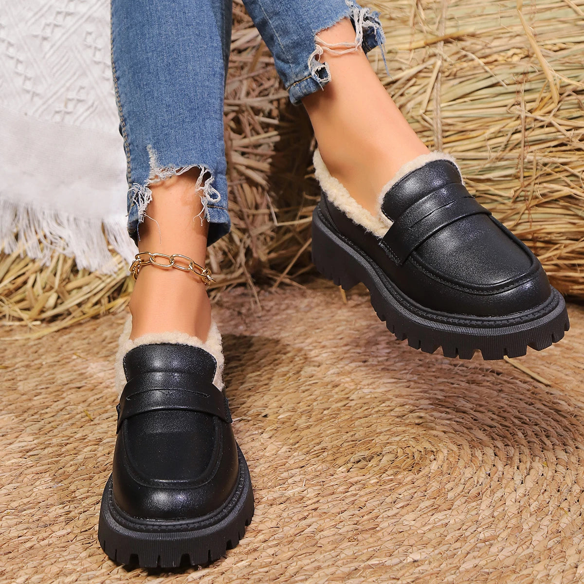 Image of Leah | Women's Slip-On Chunky Loafers