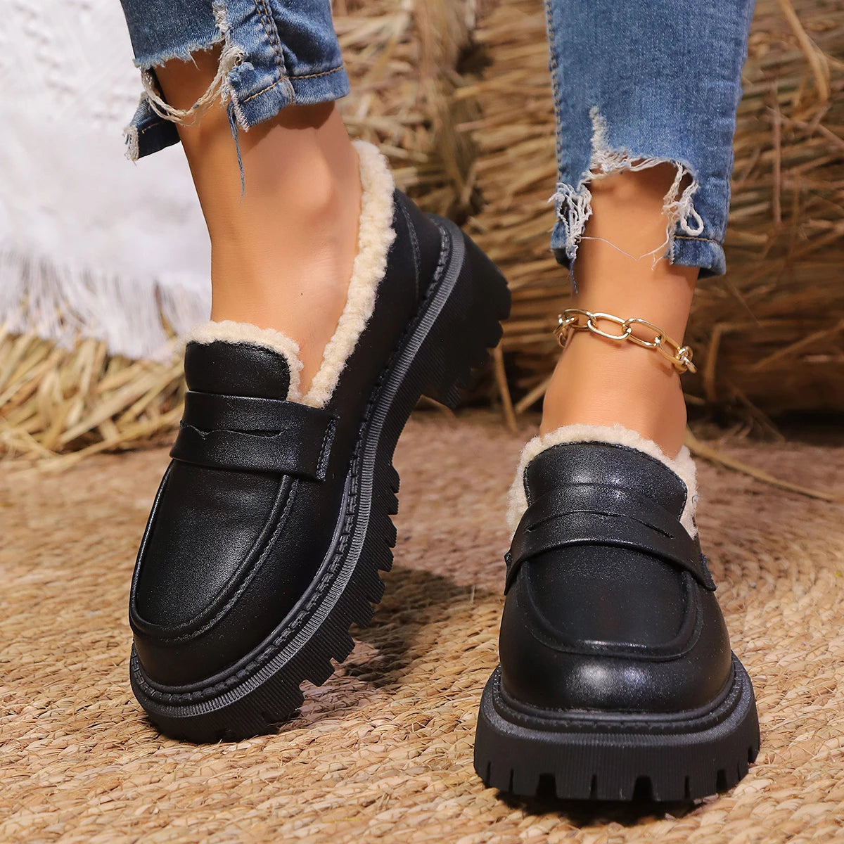 Image of Leah | Women's Slip-On Chunky Loafers
