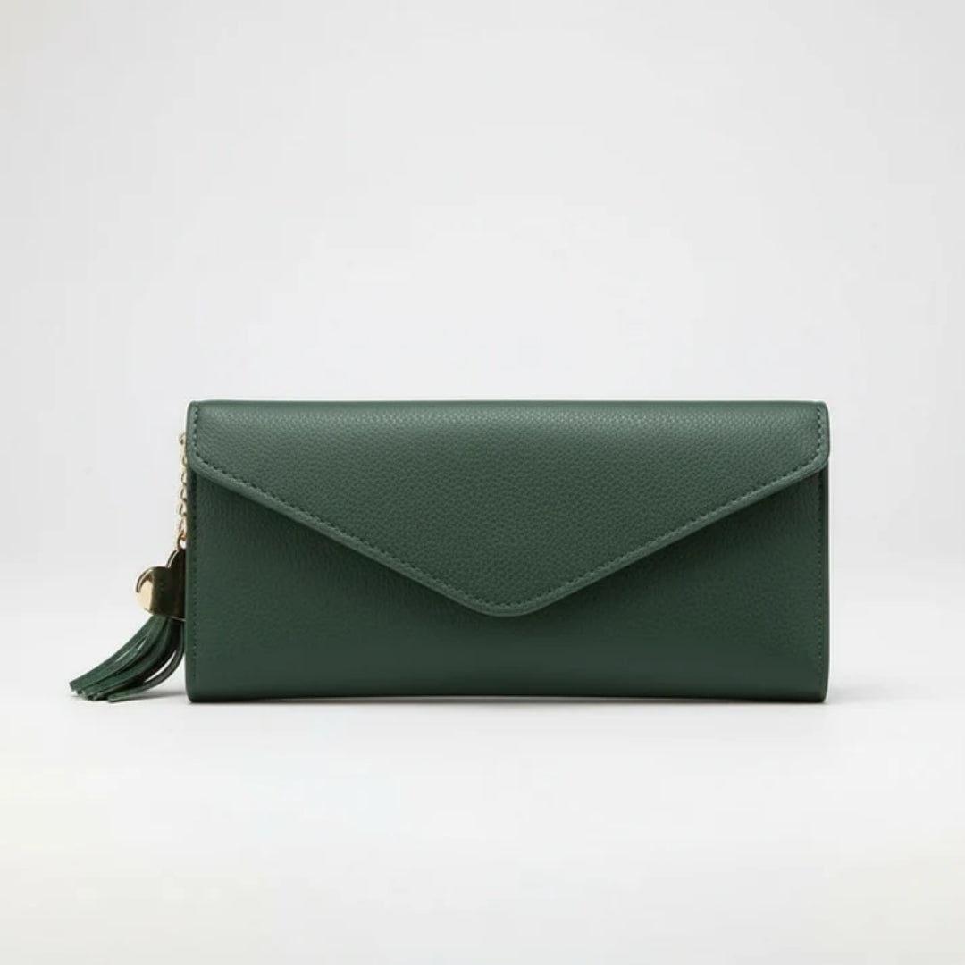 Leather Wallet - Western Style with Practical Compartments and Slim Design
