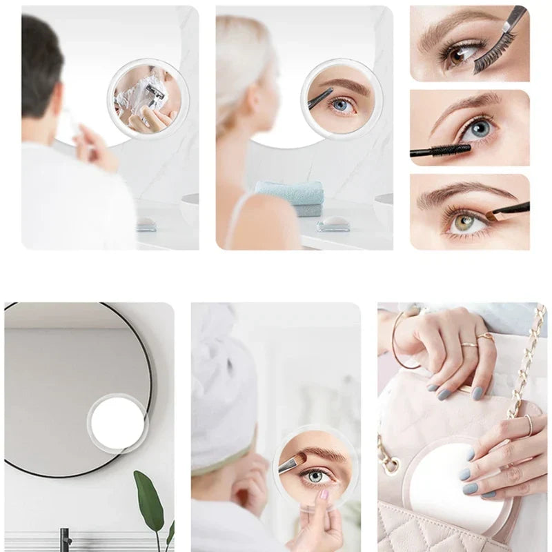 LED Cosmetic Mirror with 10x Magnification VisiLuxe