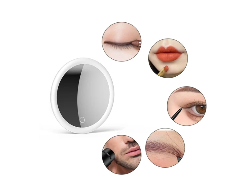 LED Cosmetic Mirror with 10x Magnification VisiLuxe