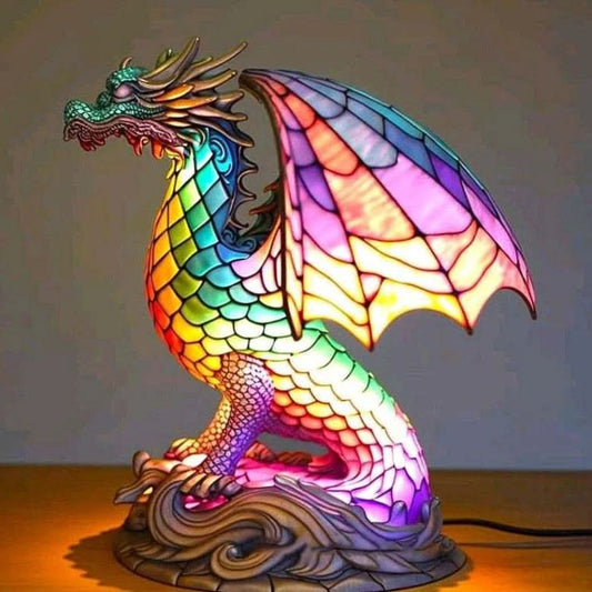 LED Dog Table Lamp – Modern Resin Design
