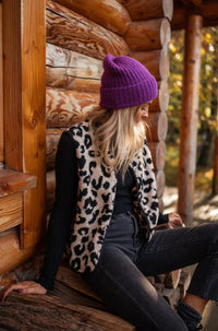Libby | Women's Leopard Print Sleeveless Vest