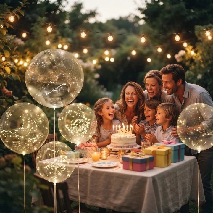 Light-Up Balloons – Party Decorations with Warm Glow | Set of 10