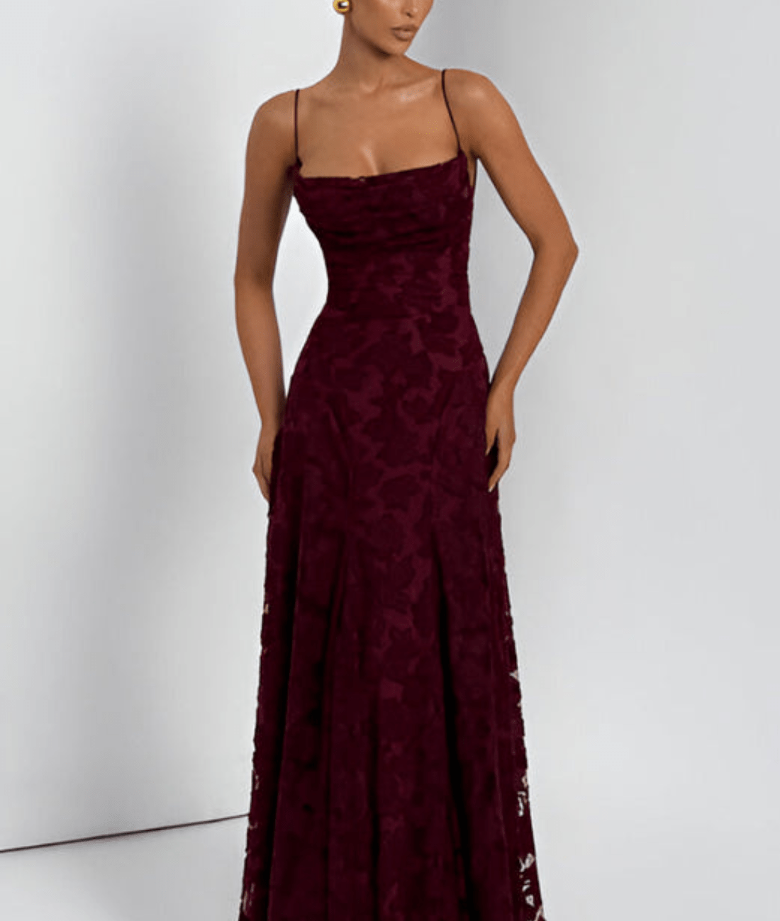 Image of Lilly | Women's Spaghetti Strap A-Line Maxi Dress