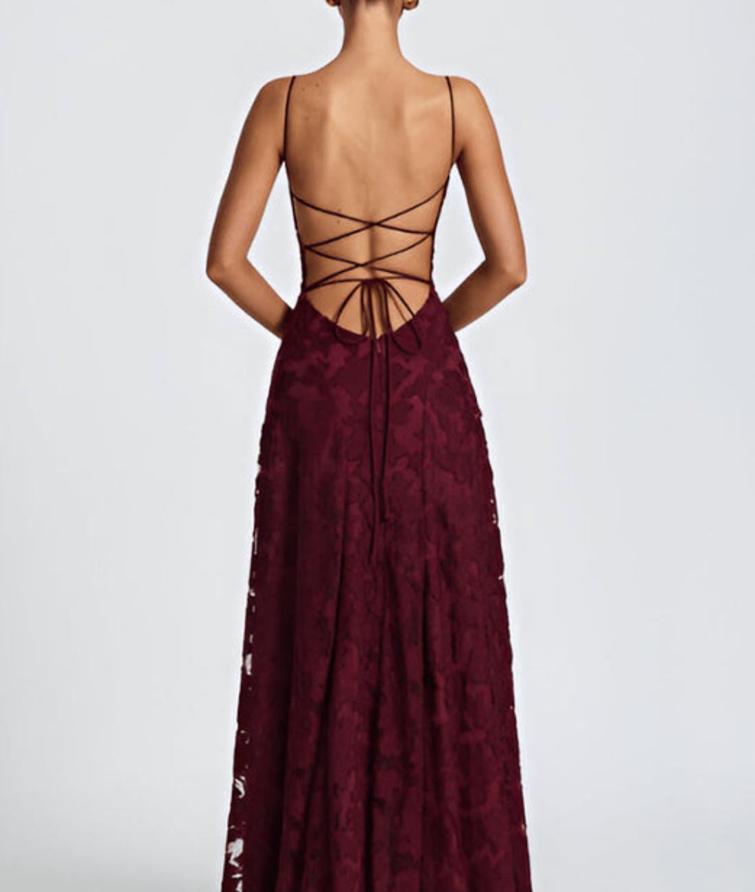 Image of Lilly | Women's Spaghetti Strap A-Line Maxi Dress