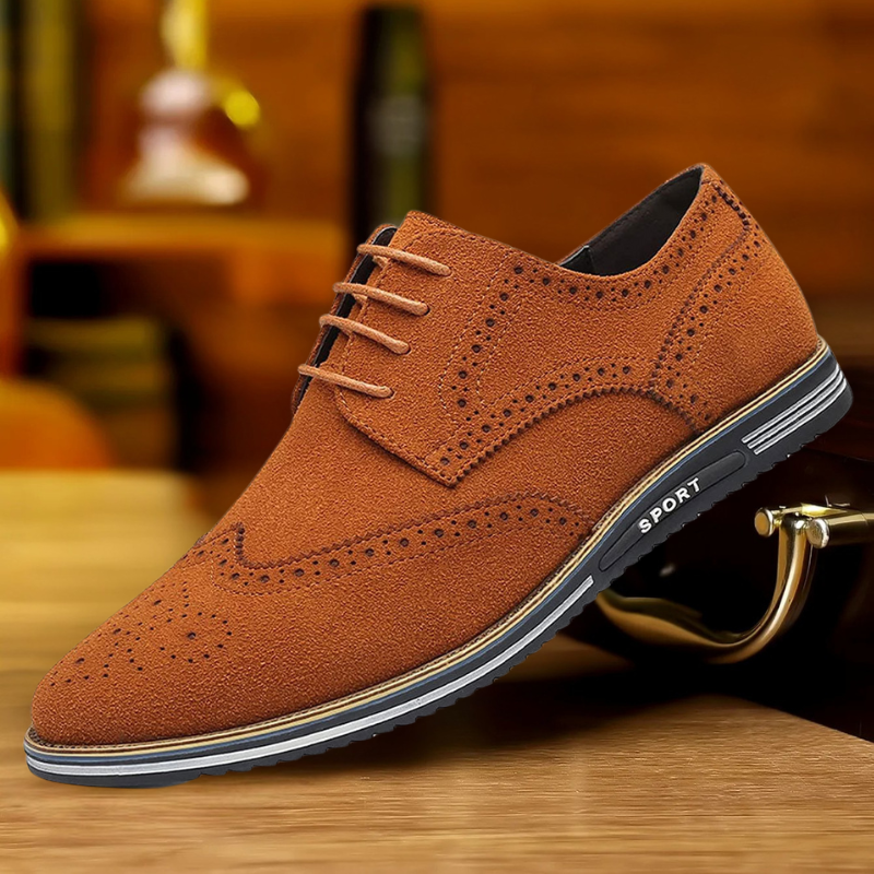 Image of Logan | Men's Wingtip Lace-Up Oxford Shoes