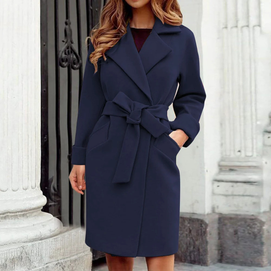 Image of Lydia | Women's Belted Knee Length Coat
