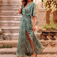 Lynne | Women's V-Neck Wrap Maxi Dress