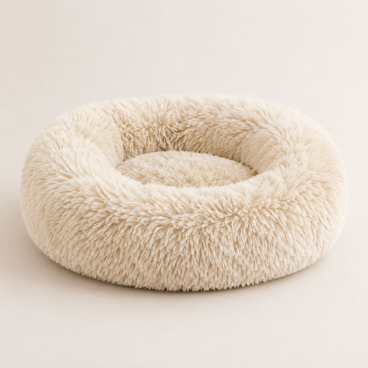 Machine-Washable Cozy Plush Calming Dog Bed