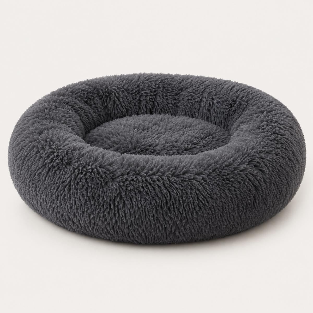 Machine-Washable Cozy Plush Calming Dog Bed