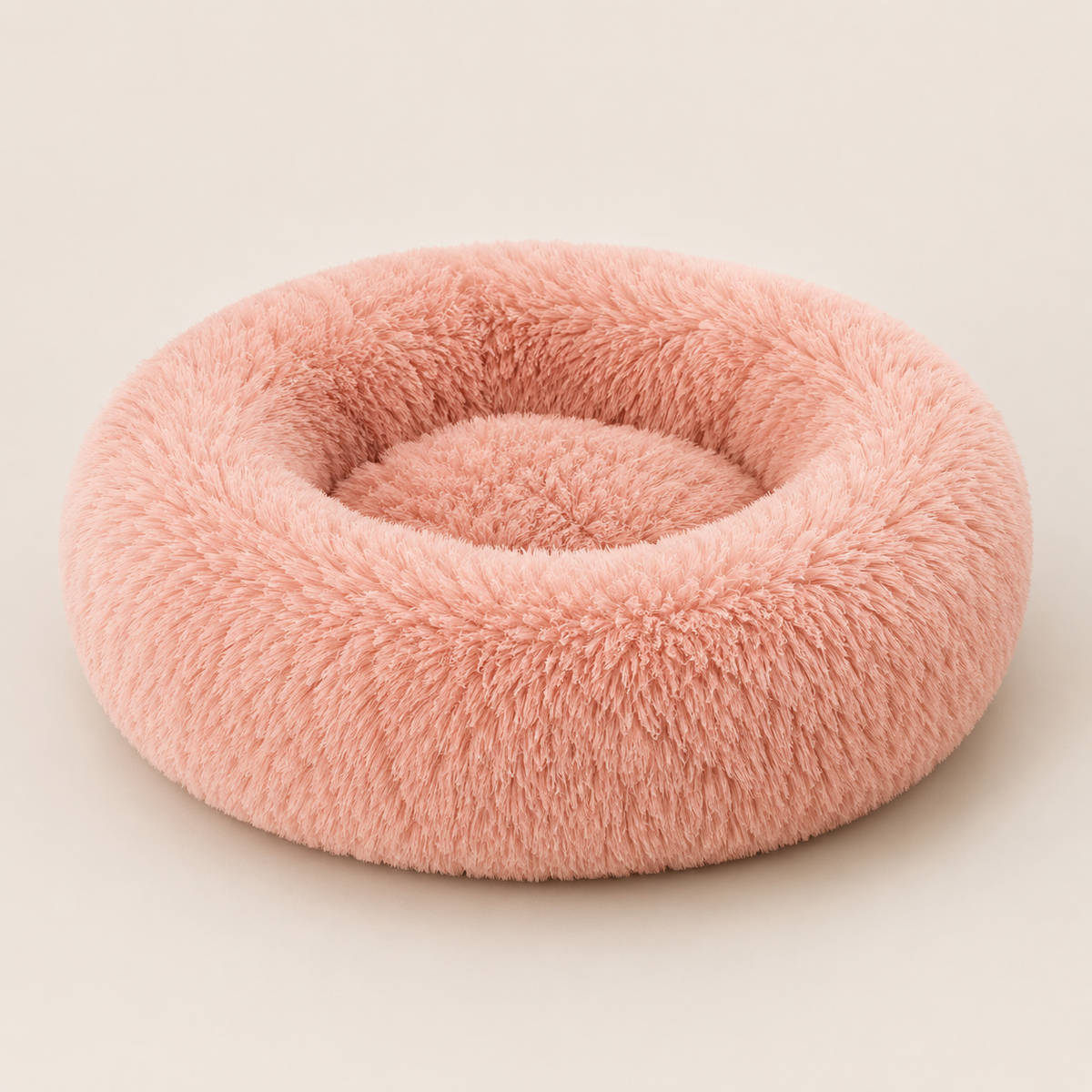 Machine-Washable Cozy Plush Calming Dog Bed