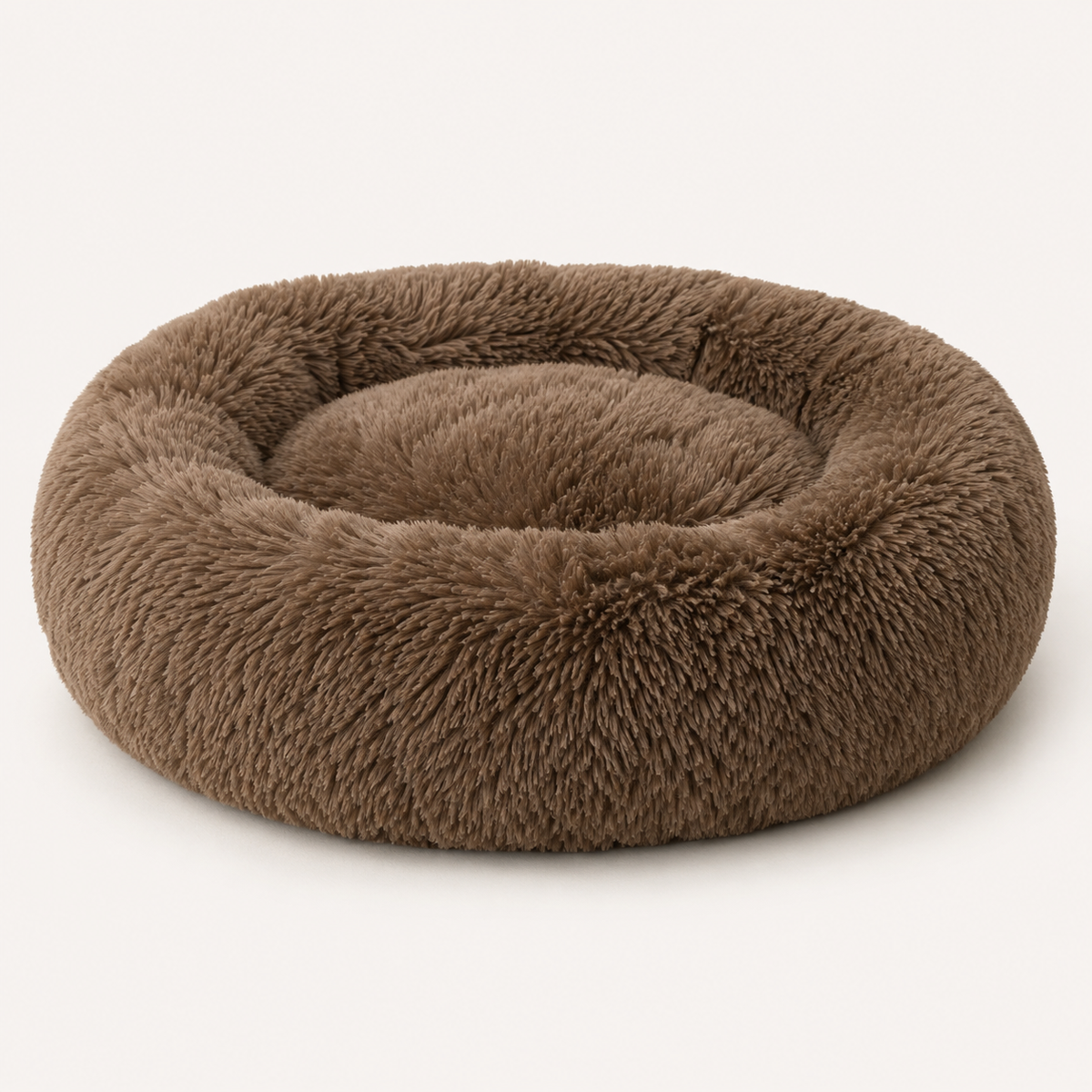 Machine-Washable Cozy Plush Calming Dog Bed