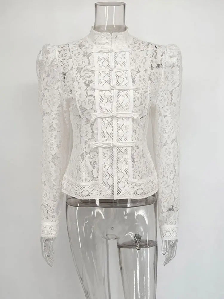 Image of Madison | Women's Fitted Lace Blouse