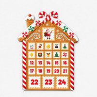 Magnetic Gingerbread House Advent Calendar – Fridge Advent Calendar with 24 Christmas Magnets
