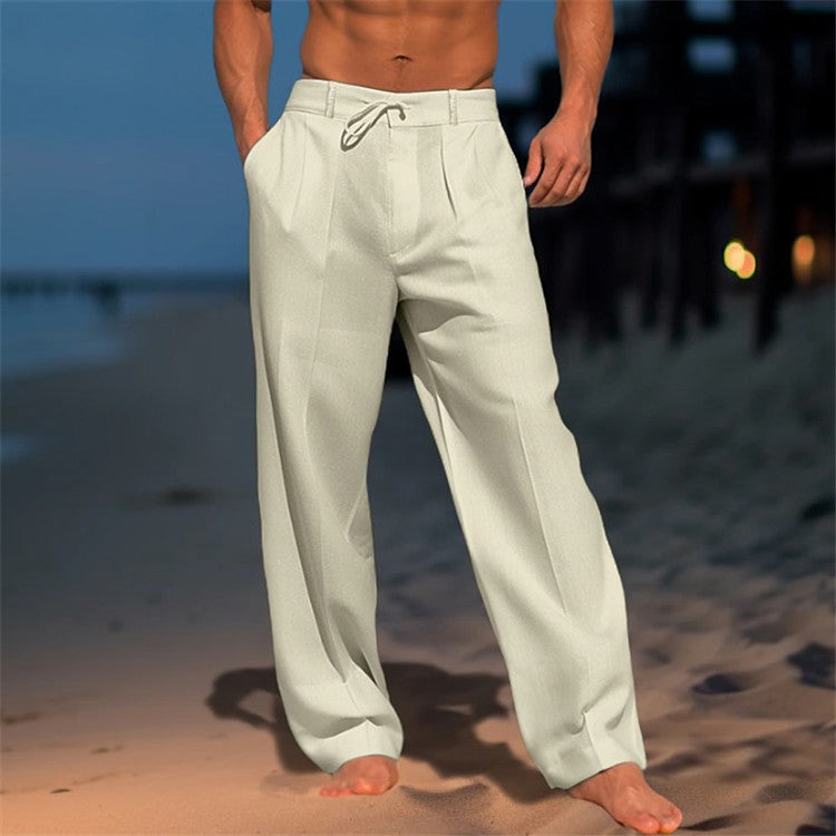 Image of Marcus | Men's Wide Leg Drawstring Trousers