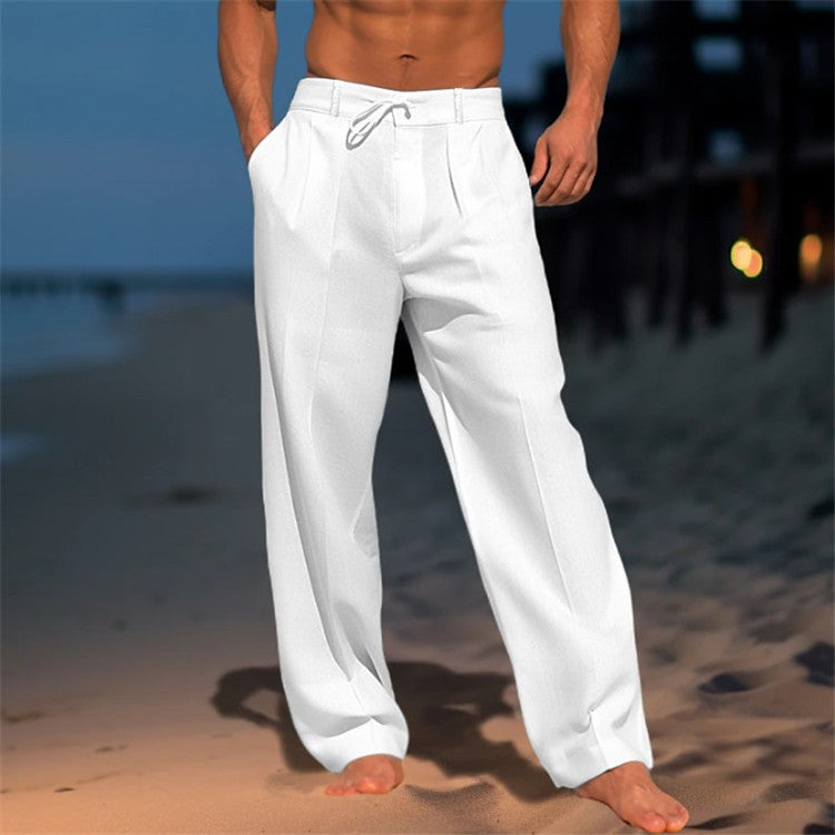 Image of Marcus | Men's Wide Leg Drawstring Trousers