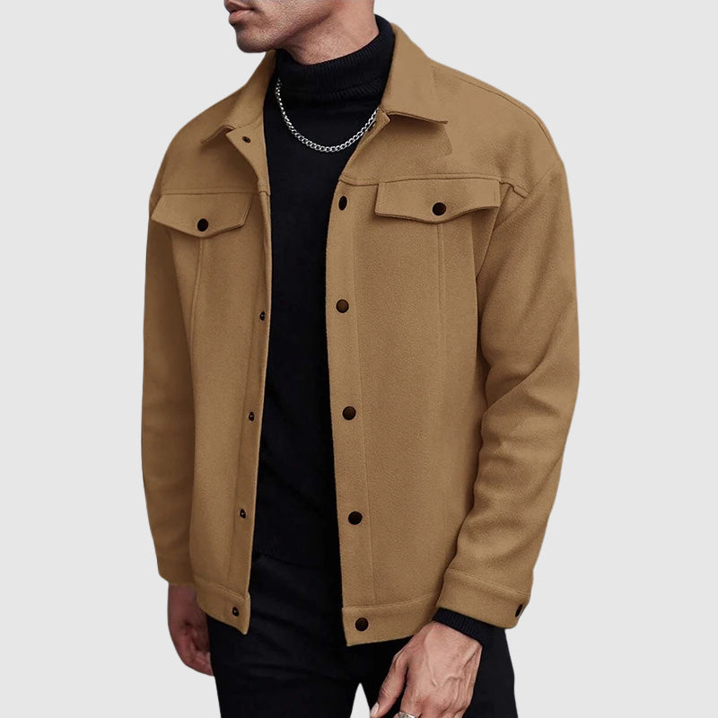 Image of Mathew | Men's Button-Down Shirt Jacket
