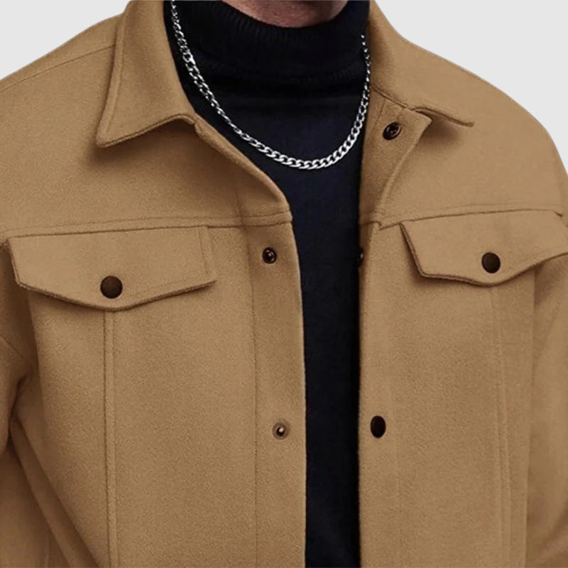 Image of Mathew | Men's Button-Down Shirt Jacket