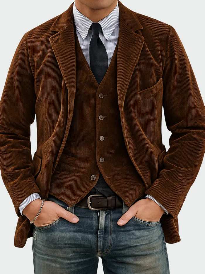 Men's Corduroy Blazer Jacket