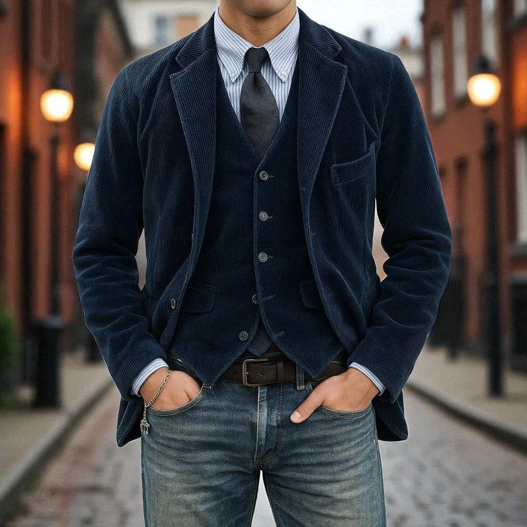 Men's Corduroy Blazer Jacket