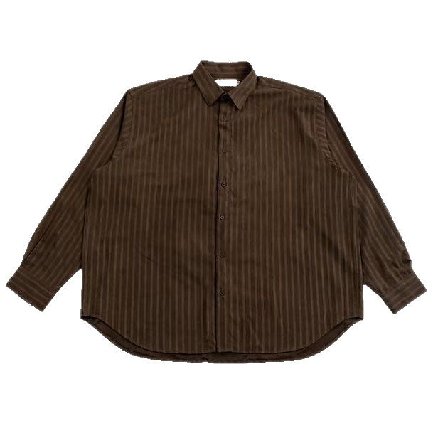 Men's Elegant Fine Ribbed Textured Shirt