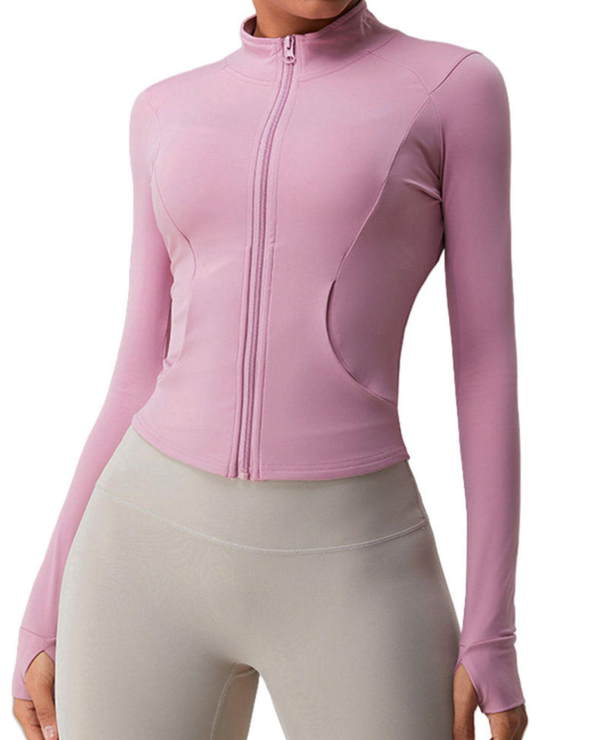 Men's Long PU and Polyester Hooded Jacket with Zipper and Cotton Lining - Winter Outdoor Jacket