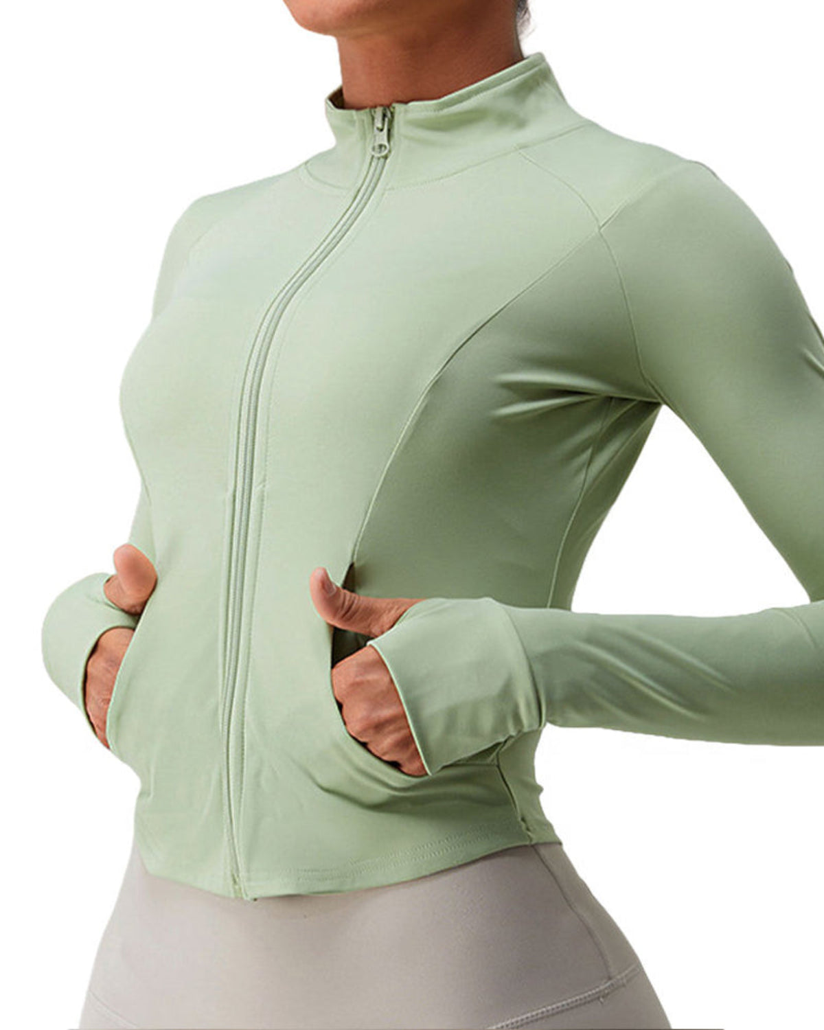 Men's Long PU and Polyester Hooded Jacket with Zipper and Cotton Lining - Winter Outdoor Jacket