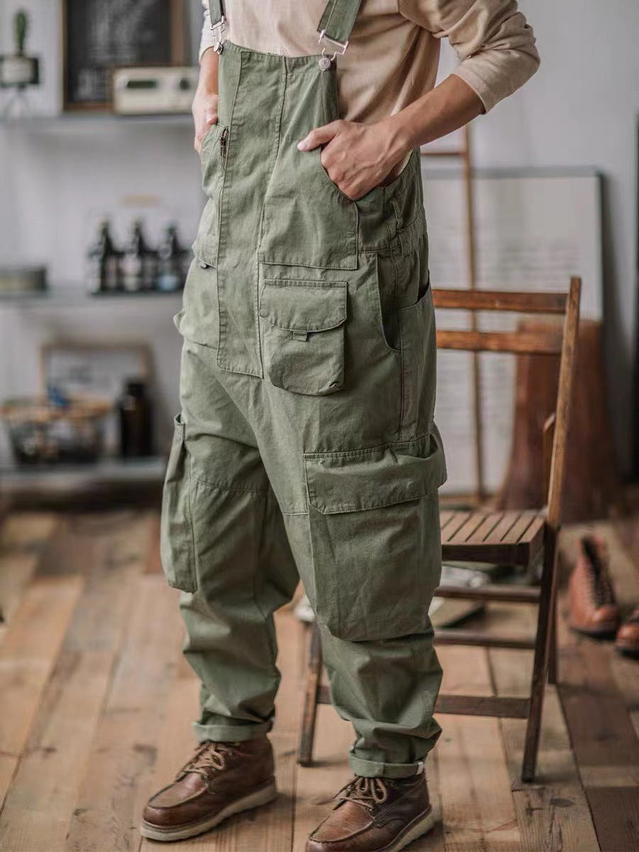 Men's Relaxed Fit Utility Cargo Overalls