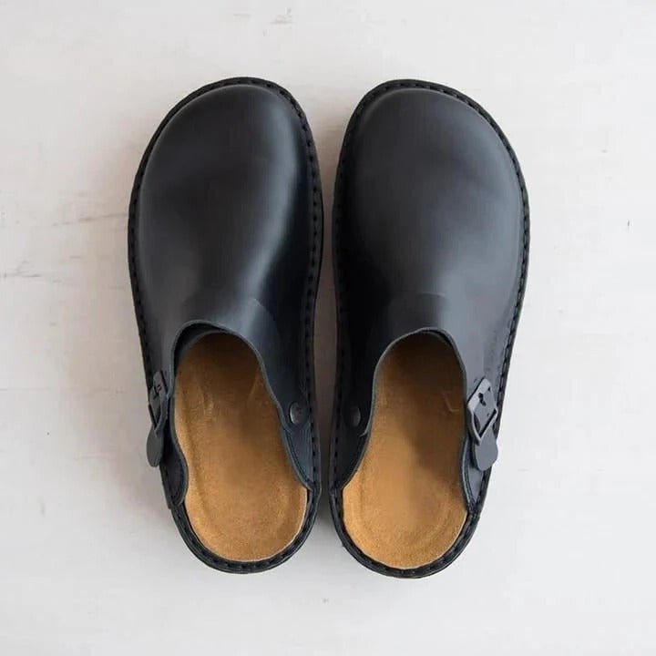 Men's Slip-On Mules with Heel Strap
