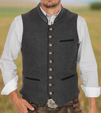 Men's Traditional Bavarian Trachten Vest - Stylish & Classic