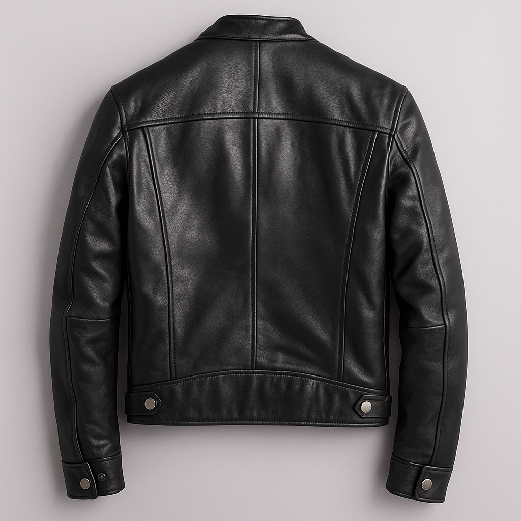 Men's Vintage PU Leather Jacket – Classic Retro Biker Jacket