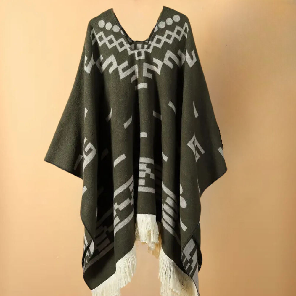 Men's Warm Autumn Poncho