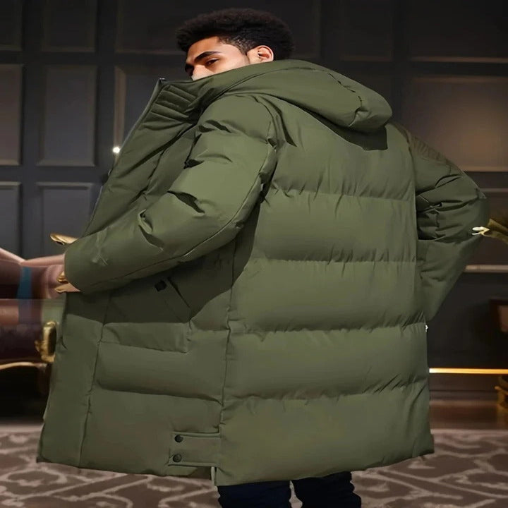 Men's Waterproof Long Winter and Snow Jacket