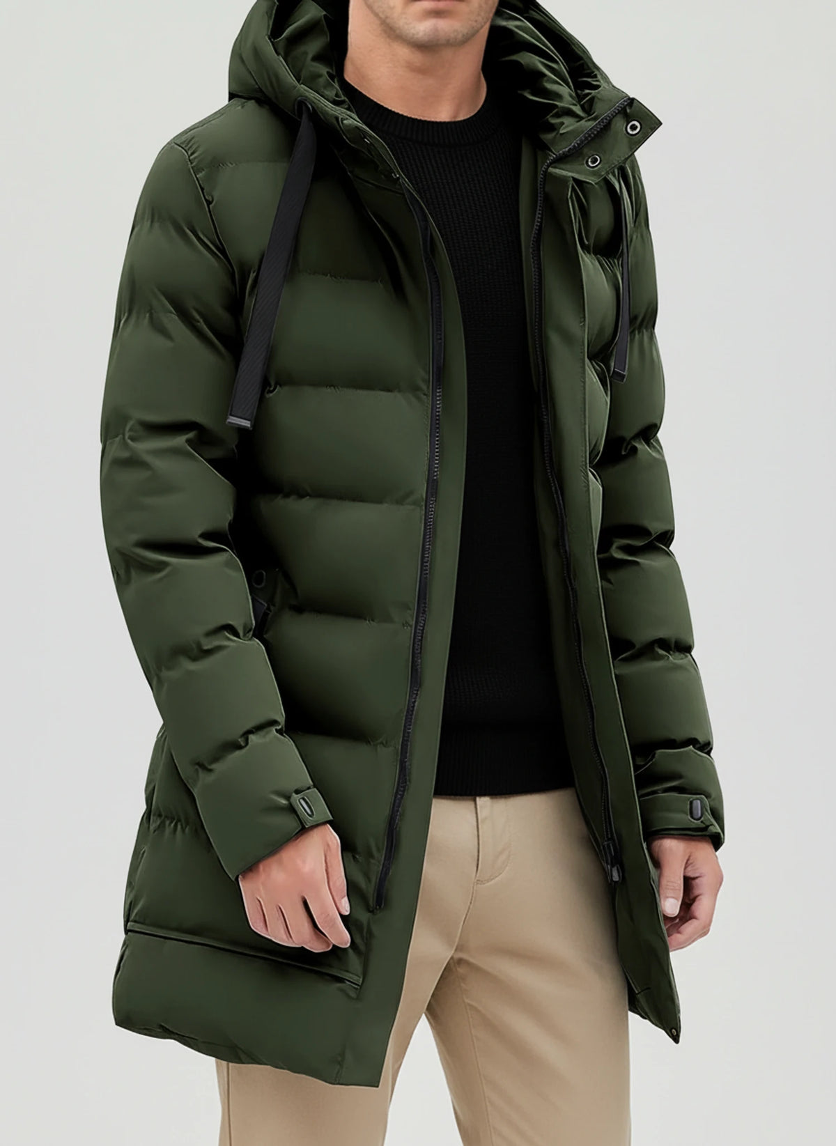 Hooded Puffer Jacket for Men